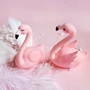 Ins dễ thương flamingo mềm dễ thương vĩnh cửu hoa fondant baking trang trí bánh trang trí trang trí nội thất