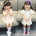 Mùa hè quần áo trẻ em Hàn Quốc cô gái ăn mặc trẻ em của nước ngoài công chúa váy 2018 nhỏ trinh nữ bé cao đẳng gió váy