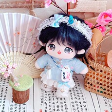 棉花娃娃/毛绒玩具娃衣 现货娃衣棉花娃娃20cm厘米可爱公主连衣裙套装明星玩偶公仔衣服装