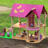 Детская семейная игрушка для принцессы, вилла, кукольный домик, комплект, 3-5-6 лет, подарок на день рождения