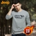 Áo thun cotton dài tay nam cánh đồng JEEP Quần lửng nam thu đông giản dị và áo len dày t shirt skull Áo phông dài