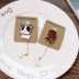Nhật Bản và Hàn Quốc Huy hiệu Harajuku Túi sinh viên Hoạt hình Anime Dễ thương Áo len Pin Khóa Trâm Dog Cổ áo Pin Phụ kiện - Trâm cài