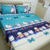 phòng đơn hello kitty hoạt hình lanh tờ trên twill giường quilt phòng ngủ đôi đơn - Khăn trải giường ga trải giường thắng lợi Khăn trải giường