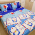 phòng đơn hello kitty hoạt hình lanh tờ trên twill giường quilt phòng ngủ đôi đơn - Khăn trải giường ga trải giường thắng lợi Khăn trải giường