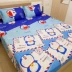 phòng đơn hello kitty hoạt hình lanh tờ trên twill giường quilt phòng ngủ đôi đơn - Khăn trải giường Khăn trải giường
