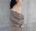 Phiên bản hàn quốc mùa xuân và mùa thu mới áo cashmere nữ dài áo len lỏng đan áo len dày phần bên ngoài - Đan Cardigan áo cổ lọ Đan Cardigan