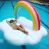 Lớn bơi vòng dành cho người lớn nước gắn kết dày inflatable đôi float giường siêu lớn unisex lướt sóng hàng nổi Cao su nổi