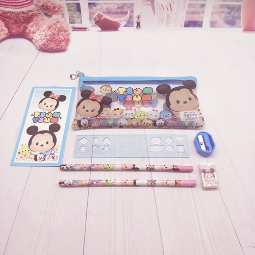 Мультяшный милый пенал с молнией для папок, сумка-чехол, детский комплект для школьников, обучающие канцтовары, подарок на день рождения