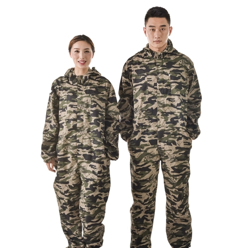 Длинная камуфляжная рабочая одежда водонепроницаем