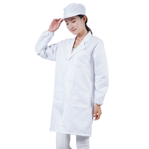 Химический белый белый халат для школьников