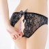 Sexy thong nữ đồ lót trong suốt ren thấp eo nóng Nhật Bản trong suốt rỗng thấp eo ngắn nữ mùa hè quan lot the thao Vòng eo thấp