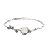Original handmade S925 bạc dát ánh trăng chalcedony trắng plum sterling bạc nữ vòng đeo tay để gửi bạn gái bạn gái món quà sinh nhật