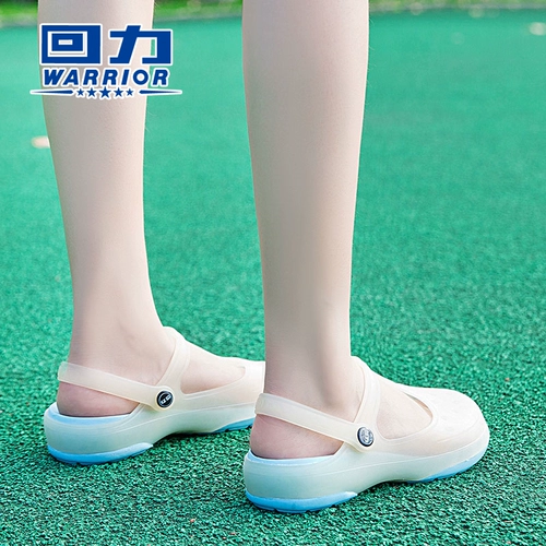 Warrior, босоножки, легкие тапочки в стиле Crocs, нескользящая летняя износостойкая пляжная обувь, дышащие комфортные мюли, в корейском стиле