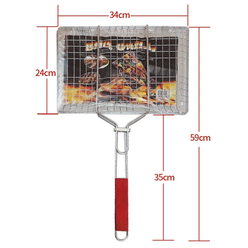 Большой зажим для барбекю на гриле рыба Клип Клип из нержавеющей стали Клипа Гамбургер Барбекю аксессуары