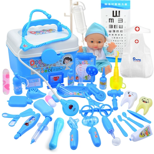 Детская игрушка, семейный комплект, набор инструментов для мальчиков, коробка, стетоскоп
