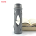 SHOKE silicone thủy tinh thể thao chai ngoài trời tập thể dục trong suốt non-slip hot cốc nước văn phòng nhà cốc tay bình nước ống hút Ketles thể thao
