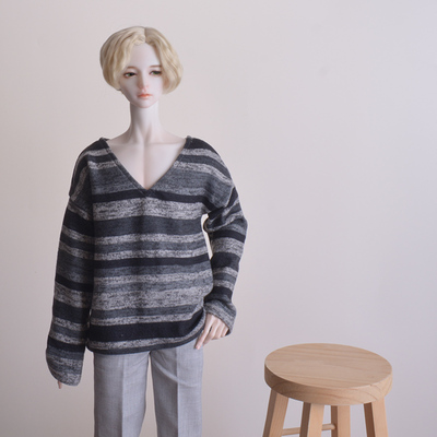 taobao agent BJD MSD baby clothes loose knit the underlined jacket V -neck sweater Zhuang Uncle Little Uncle Little Uncle 3 points 4 points spot