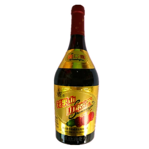 Бесплатная доставка Цзянсу, Чжэцзян, Цзянсу, Цзянсу Лианюнганг Специализированный цветочный фрукты, вино боярышника, сладкий фруктовый вино 720mlx6 бутылки