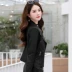 Xuân 2019 áo khoác da mới cho nữ eo nhỏ nữ phiên bản Hàn Quốc của phần ngắn là quần áo da xe máy pu mỏng - Quần áo da áo da bò xịn Quần áo da