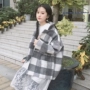 Áo len phổ biến 2018 mùa thu đông mới phiên bản Hàn Quốc mới của áo len kẻ sọc ngắn kẻ sọc ngắn nữ sinh viên mẫu áo choàng nữ đẹp