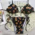 2018 mới AliExpress hoa hướng dương in bikini nữ gợi cảm xù áo tắm đi biển bikini Bikinis