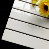 Простая белая длинная мозаичная кухня туалет ванная комната ванная комната кирпич