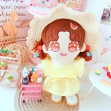 Желтое цветное платье, комплект, кукла для одевания, (в наличии на складе), 20 см, 20см, детская одежда