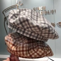 Ретро шерстяной японский милый берет с капюшоном, шапка
