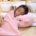 Gối chăn đôi sử dụng gối đệm là gối đa năng xe máy điều hòa chăn lông cừu ba trong một gối để ghế gỗ Trở lại đệm / Bolsters