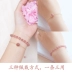 Dâu tây tự nhiên pha lê bracelet nữ Hàn Quốc phiên bản của cá tính đơn giản hồng pha lê lừa peach chuyển hạt bracelet món quà sinh nhật