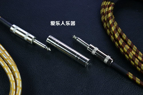 Металлическая гитарная пара кабелей пары металлической двойной линии линии линии линии головки для подключения к соединению 6.5 6.35