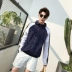 2017 mùa xuân và mùa hè mới Slim Hàn Quốc áo khoác những người yêu thích trùm đầu mỏng áo gió màu quần áo chống nắng áo khoác nam giới và phụ nữ áo gió đi nắng nam Áo gió