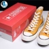 [cl] Converse Converse 1970s Giày vải tiêu chuẩn Samsung Huang Gao Huang thấp 162063C 162054C giày thể thao nữ màu đen Plimsolls