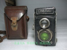 Камера 老物件lyraflex日本双反老照相机很少见带原装皮套可收藏装饰摆设
