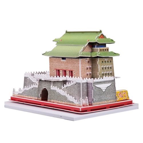 Модель модели Zhengyangmen Beijing Mingsheng Qianmen 3d Трехмерная головоломка для детей ручной работы архитектурная головоломка