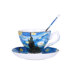 Cốc cà phê với muỗng đặt nhà Châu Âu nhỏ sang trọng Van Gogh gốm sứ xương trung quốc Tiếng Anh buổi chiều tea cup tea set Cà phê