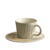 Chơi nguyên liệu phong cách Nhật Bản sản phẩm duy nhất cốc cà phê với món ăn đá gốm sọc cà phê cửa hàng thiết bị chuyên nghiệp handmade