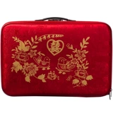 Красный чемодан, портативная коробка для невесты, 24 дюймов