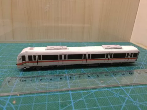 Picid n Доля Шанхайская линия метро 7 7 7 -й бумажный модель поезда DIY DIY Ручной железнодорожной модель ручной работы с высокой скоростью