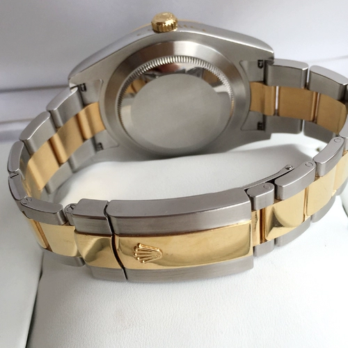 Вторая -рулекс 116333 Log Grey Disk Rome Scale Scale Luxury Room Gold Automatic Mechanical Men's Watch