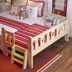 Trẻ em đồ nội thất trẻ em giường giường đơn 1 m giường trẻ em với hộ lan tôn sóng cậu bé cô gái rắn giường gỗ cot Giường