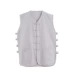 Cotton cũ vải thô trung niên ngắn tay vest ngựa vest vest phong cách Trung Quốc Tang phù hợp với khóa mùa hè truyền thống áo sơ mi áo ghi lê Áo vest cotton