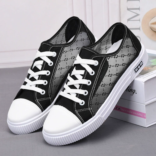 Летняя сетчатая дышащая тканевая модная универсальная обувь, кроссовки, мягкая подошва, в корейском стиле