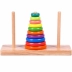 Bằng gỗ Hanover Tháp Cầu Vồng Vòng Tròn Hà Nội Tháp Early Childhood Intelligence Trò Chơi Cờ Vua Đồ Chơi 3-5-6 tuổi đồ chơi gỗ Đồ chơi IQ
