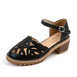 Летняя обувь в английском стиле, сандалии на платформе, сезон 2021