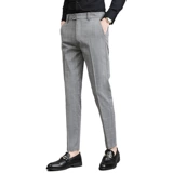 Осенние штаны, мужской костюм для отдыха, облегающий крой, изысканный стиль