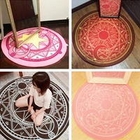 Loạt các Sakura Ma Thuật thảm phòng ngủ vòng cá tính sáng tạo thẻ ma thuật hồng công chúa cô gái ghế máy tính mat thảm lót ghế sofa