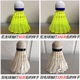 12 gói chính hãng Boka nhựa cầu lông kháng vàng trắng đào tạo bóng không xấu nylon cầu lông quần áo đánh cầu lông nữ Cầu lông