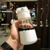Sáng tạo dễ thương sippy ly sinh viên trẻ em của kính siêu dễ thương cốc nước mầm cốc hấp thụ leakproof với rơm xách tay Tách