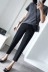 Quần phù hợp với nữ mùa hè chín điểm quần ống Hàn Quốc phiên bản của quần harem lỏng kích thước lớn quần thẳng chân thường quần phụ nữ mỏng